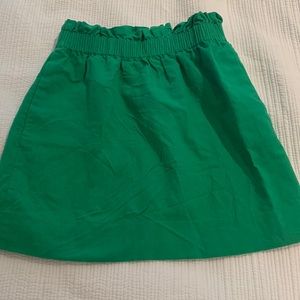 Green J. Crew Skirt